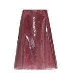 Jil Sander A-line Vinyl Midi Skirt