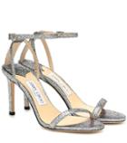 Dolce & Gabbana Minny 85 Metallic Leather Sandals