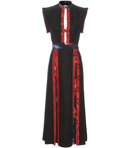 Balmain Printed Silk Dress