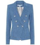 Valentino Dickey Double-breasted Denim Blazer