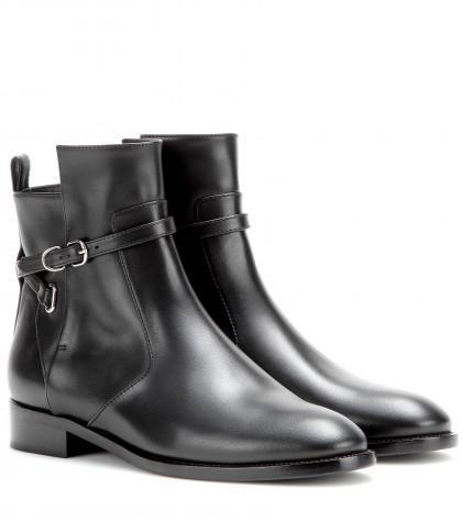 Balenciaga Papier Chelsea Leather Ankle Boots