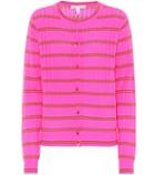 Marc Jacobs Striped Cashmere Pointelle Cardigan