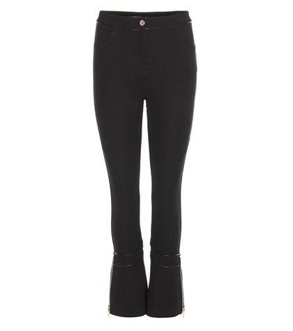 Givenchy Embellished Flared Crêpe Trousers