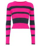 A.p.c. Striped Wool-blend Top