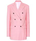 Calvin Klein 205w39nyc Checked Double-breasted Wool Blazer