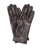 Mary Katrantzou Intrecciato Leather Gloves