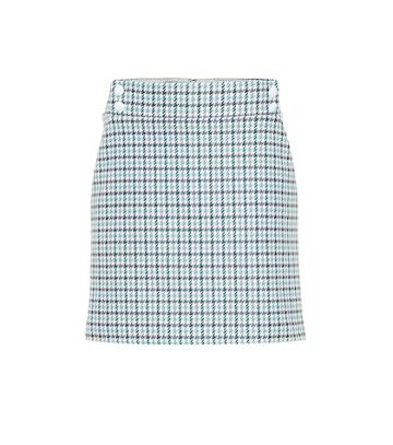 Veronica Beard Arezzo Checked Miniskirt