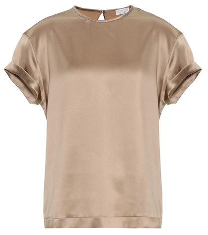 Acne Studios Stretch Silk Satin T-shirt