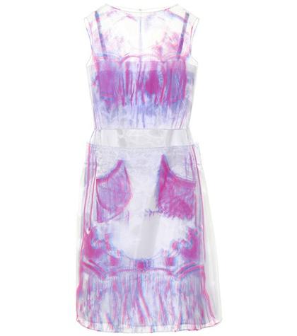 Alexander Mcqueen Printed Organza Minidress