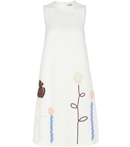 Vika Gazinskaya Embellished Jacquard Shift Dress