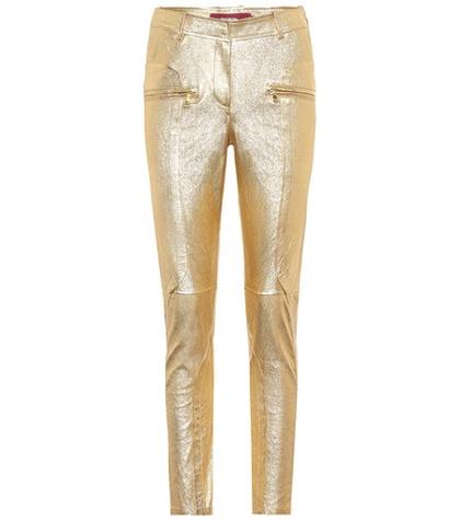 Sies Marjan Brin Metallic Leather Pants