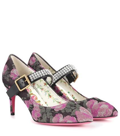 Gucci Crystal-embellished Pumps