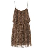 Saint Laurent Leopard-printed Silk Dress