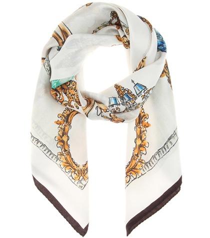 Dolce & Gabbana Printed Silk-twill Scarf