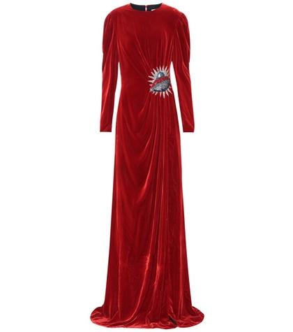 Gucci Embellished Velvet Gown