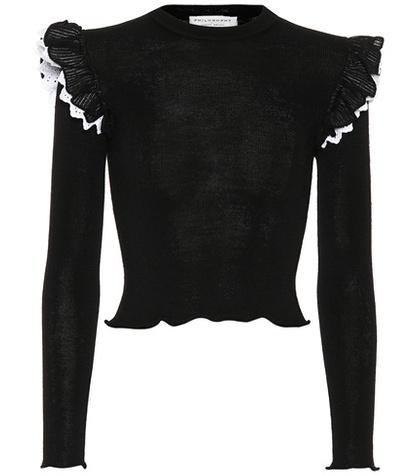 Philosophy Di Lorenzo Serafini Frill Cotton Top