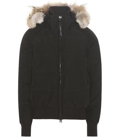 Canada Goose Savona Down Bomber Jacket With Fur