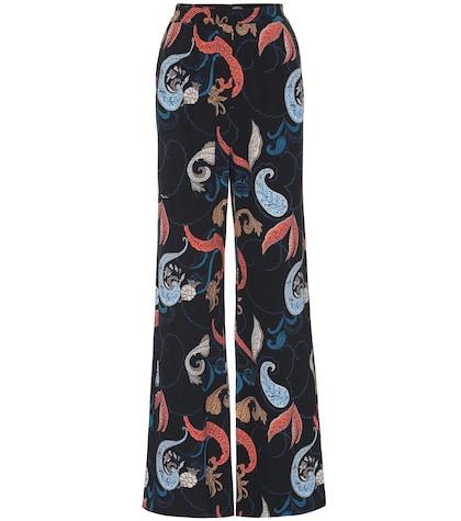 See By Chlo High-rise Printed Crêpe Pants