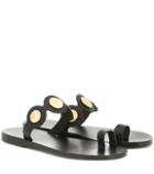 Ancient Greek Sandals Evelina Coin Leather Sandals