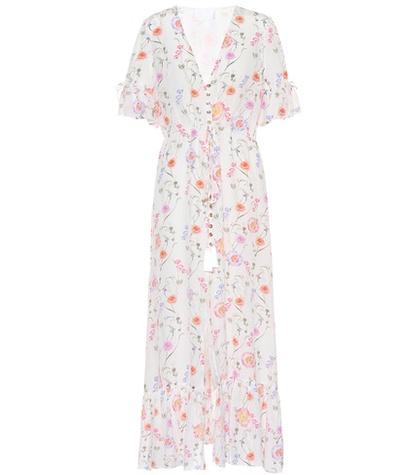 Athena Procopiou Gold In The Air Of Summer Silk Dress