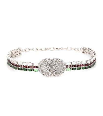 Gucci Crystal Logo Choker