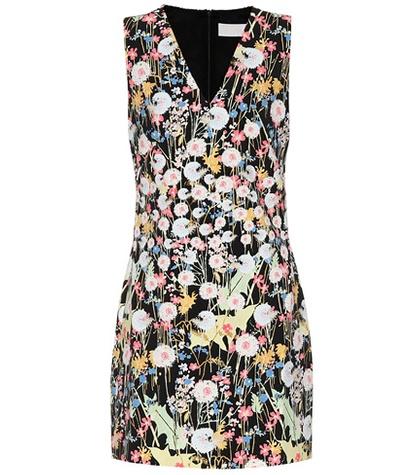 Christian Louboutin Floral-printed Cady Dress