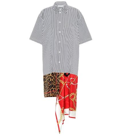 Balenciaga Cotton And Silk Shirt Dress