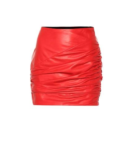 Versace Leather Miniskirt