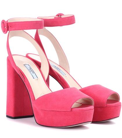 Stella Mccartney Suede Platform Sandals