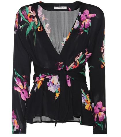Etro Silk Floral Print Top