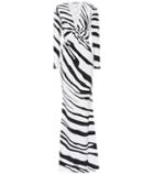 Roberto Cavalli Zebra-printed Stretch Jersey Gown