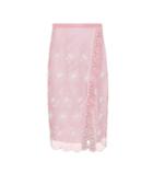 Burberry Floral-embroidered Tulle Skirt