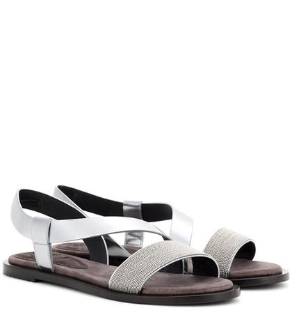 Brunello Cucinelli Leather Sandals
