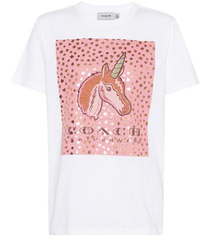 Coach Unicorn Printed Cotton T-shirt