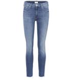 Mother Looker Ankle Fray High-rise Jeans