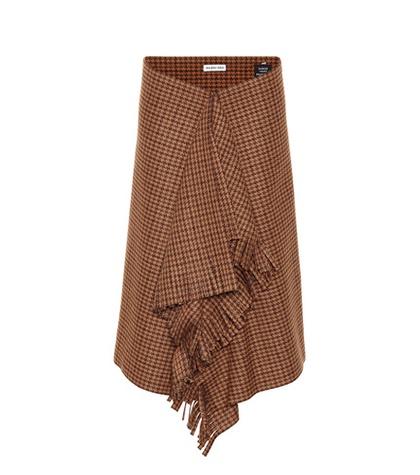 Marni Houndstooth Wool-blend Skirt