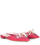 Mcq Alexander Mcqueen Exclusive To Mytheresa.com – Embellished Satin Slippers