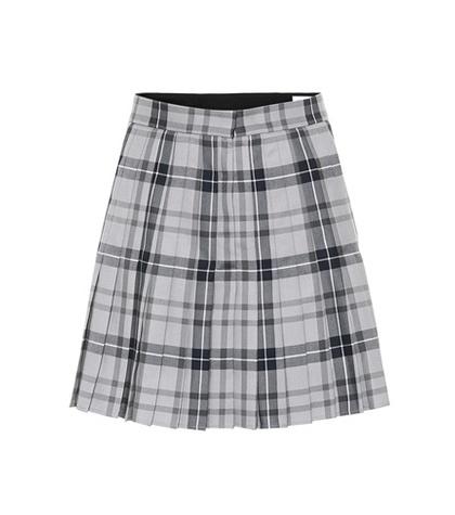 Thom Browne Checked Wool-blend Skirt