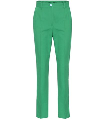 Dolce & Gabbana Cropped Cotton-blend Trousers