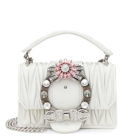 Varley Matelassé Leather Shoulder Bag