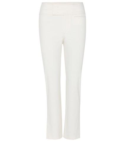 Isabel Marant Ovida Cotton-blend Cropped Trousers