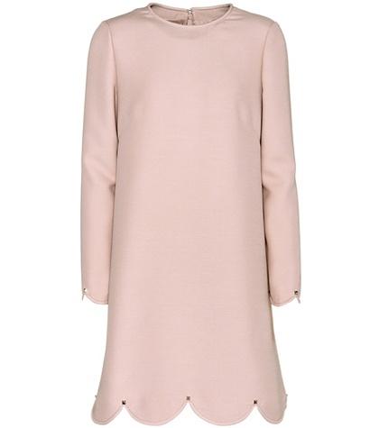 Valentino Wool And Silk Long-sleeved Dress