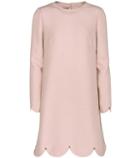 Valentino Wool And Silk Long-sleeved Dress