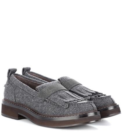 Valentino Felt Loafers
