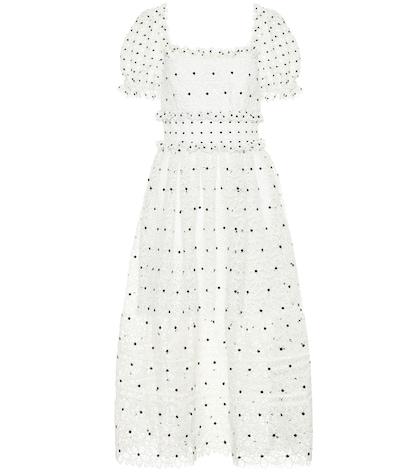 Self-portrait Guipure Lace Midi Dress