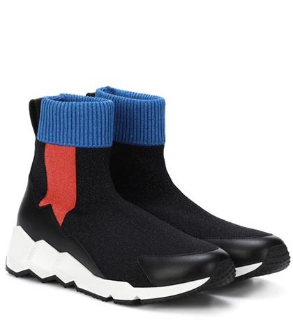 Pierre Hardy Flash Comet Knitted Sneakers