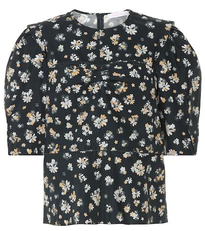 Rag & Bone Floral Cotton Blouse
