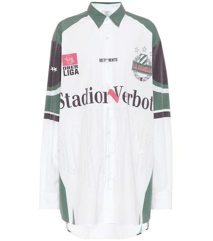 Vetements Printed Cotton-blend Shirt