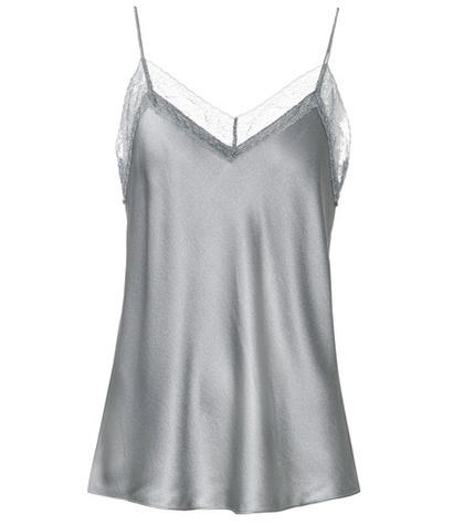 Jimmy Choo Silk Satin Lace-trimmed Camisole