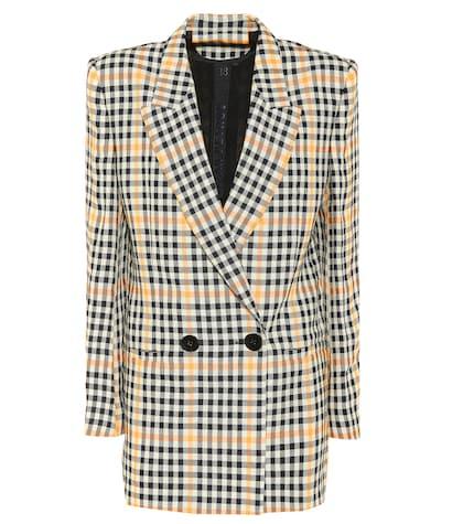Petar Petrov Jina Checked Linen Blazer